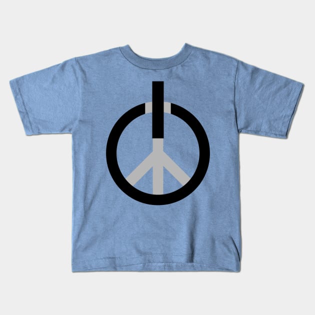 Peace power, press ON Kids T-Shirt by ddtk